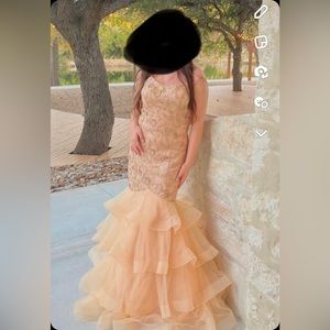 Corset back size 4 gold dress